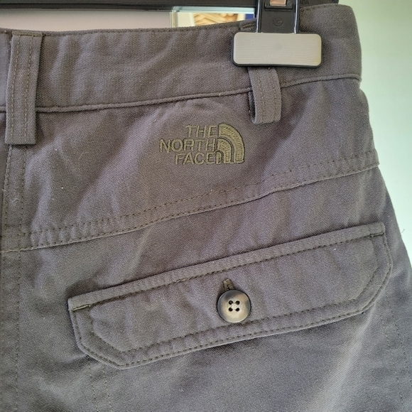 ❤️ 3 for $35 THE North Face shorts womens  high waist olive green gray size 8 - Picture 4 of 6